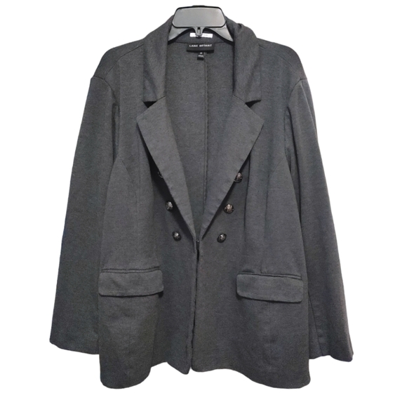 Lane Bryant The Bryant Blazer Charcoal Gray Jacket Women's Plus Size 28 - Picture 4 of 12